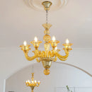 lustre led en cristal pour décoration intérieure élégante