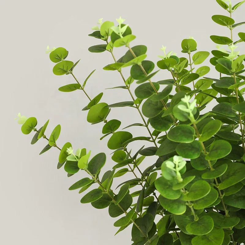branche d'arbre d'eucalyptus en soie pour décoration intérieure - vue 5 sur 7