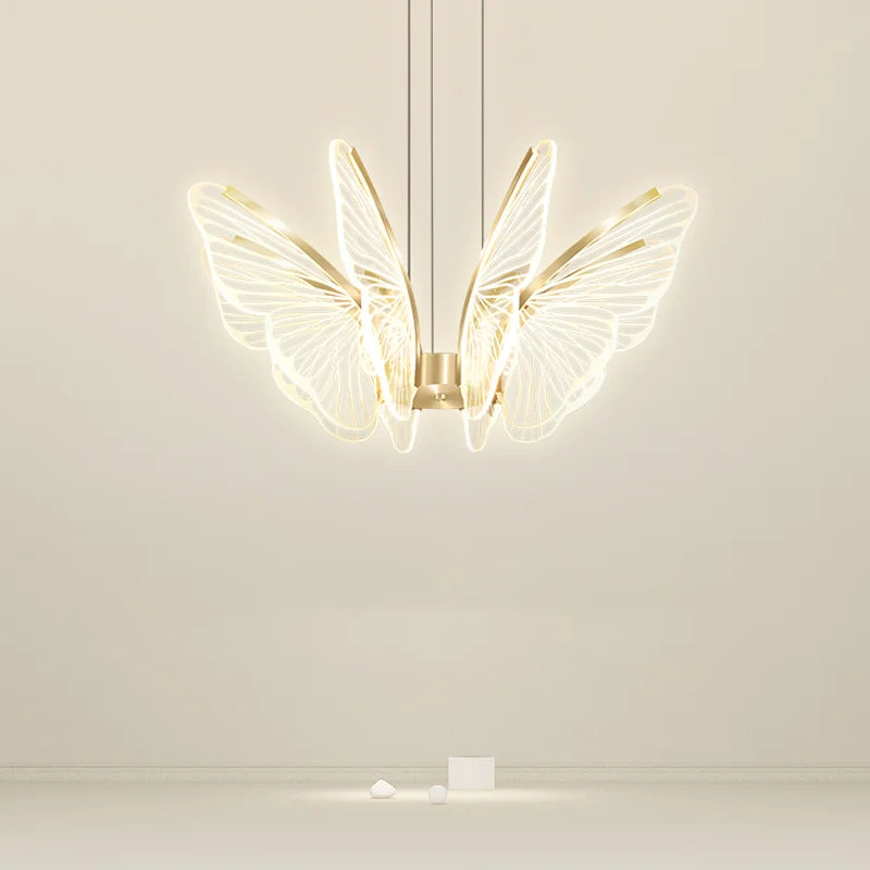 Moonriver éclairage LED papillon lustres salon Table à manger suspension lampe Style moderne suspension pour la maison - vue 5 sur 10