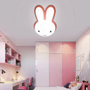 plafonnier led design nordique en forme de lapin luminaire décoratif d'intérieur