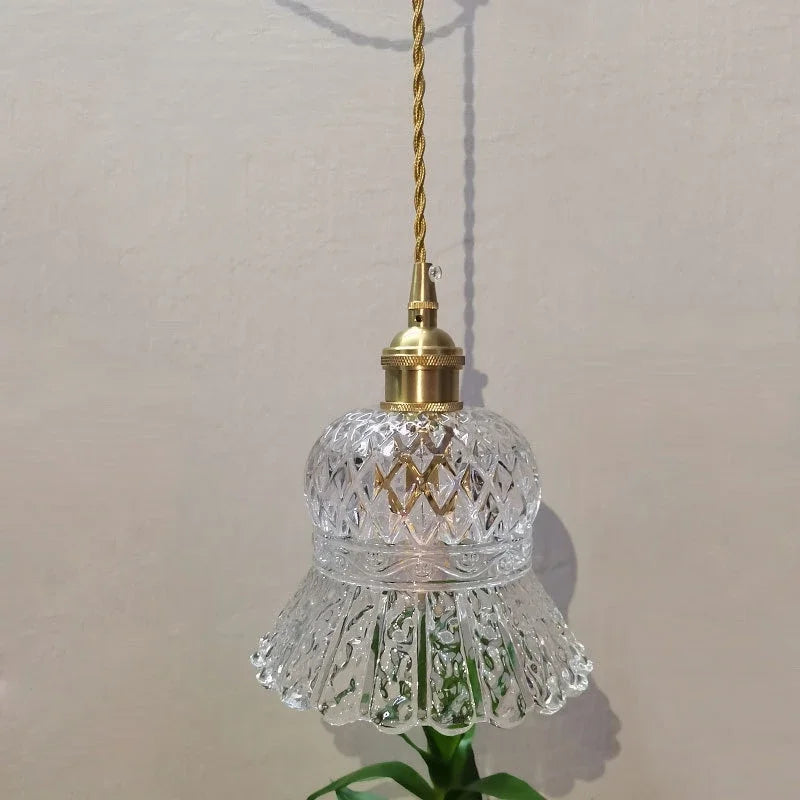 suspension en verre transparent pour éclairage moderne et décoratif - vue 4 sur 9