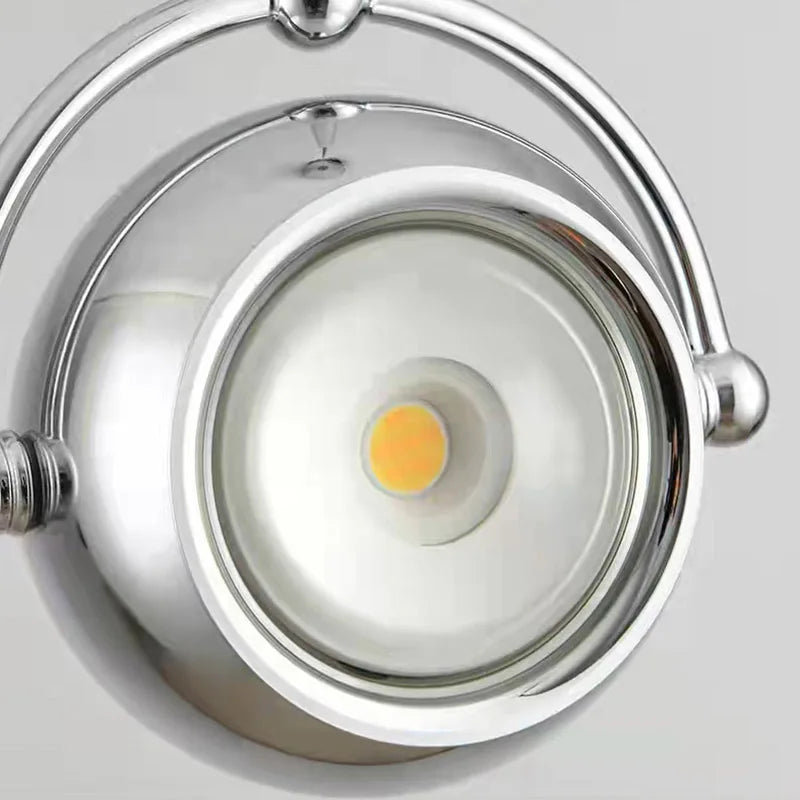 suspension led rotative avec fil métallique réglable - vue 6 sur 9