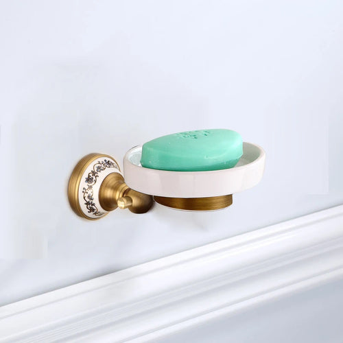 ensembles daccessoires en laiton massif pour salle de bain rétro - vue 13 sur 20