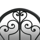 70x30 cm Black Garden Mirror for Outdoor Use, Home Decoration Wall Wall Decoration Living Room Decoration