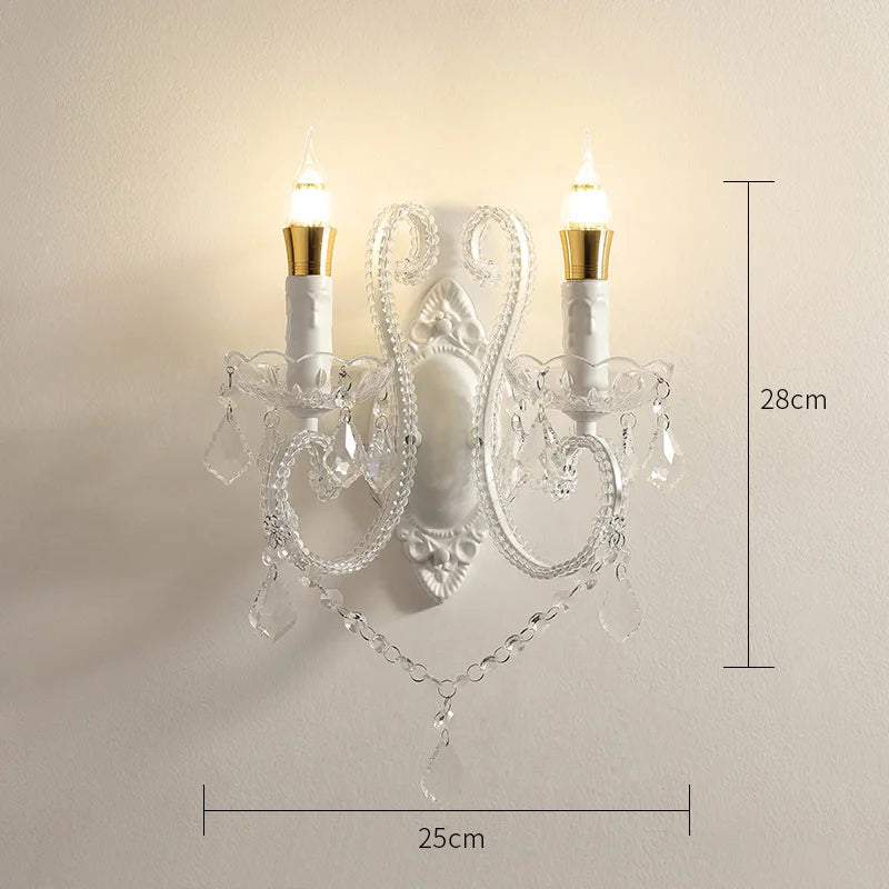 applique murale en cristal moderne avec éclairage led élégant - vue 10 sur 10