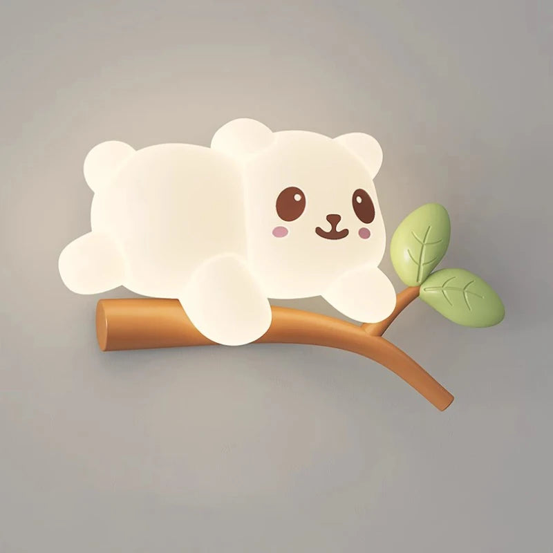 applique murale ours créatif pour chambre d'enfant décoration lumineuse - vue 7 sur 10