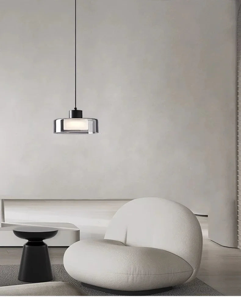 lustre led décoratif suspension éclairage intérieur moderne - vue 4 sur 10