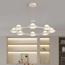 lustre moderne minimaliste trois têtes style crème italienne