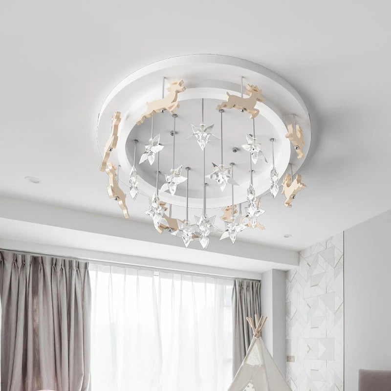 plafonnier étoile à LED pour chambre enfant princesse garçon fille - vue 5 sur 7