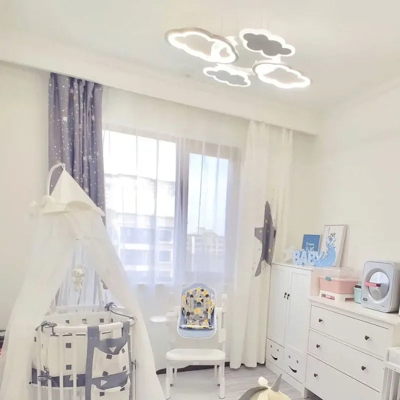 lustre led moderne créatif pour chambre enfant et salon intérieur - vue 6 sur 13