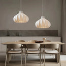 Minimalist nordic silk LED chandelier wabi sabi decorative indoor light
