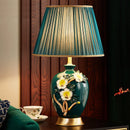 Coloured ceramic table lamp for interior decoration