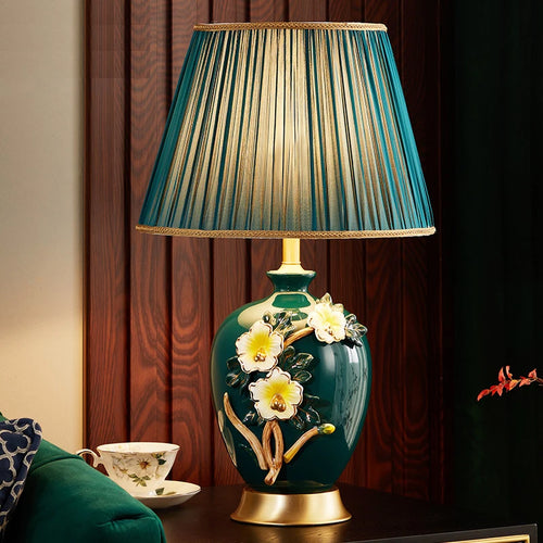 Coloured ceramic table lamp for interior decoration - vue 2 sur 13