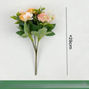 bouquet de roses artificielles en soie pour décoration intérieure