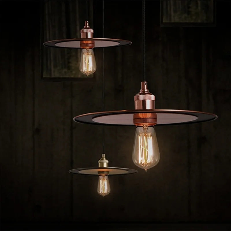 suspension luminaire ufo vintage créative pour restaurant et café - vue 4 sur 8