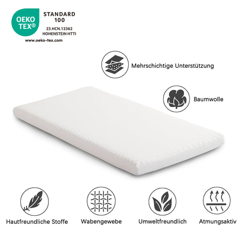Mattress, Comfortable, Honeycomb Fabric, Bamboo Carbon Sponge, Eco-Tex Certified, Ergonomic, breathable and durable, Compression Sve - vue 6 sur 6