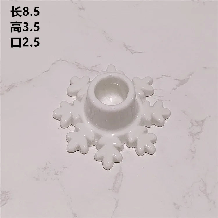 bougeoirs décoratifs pour chandeliers et table de Noël - vue 7 sur 9