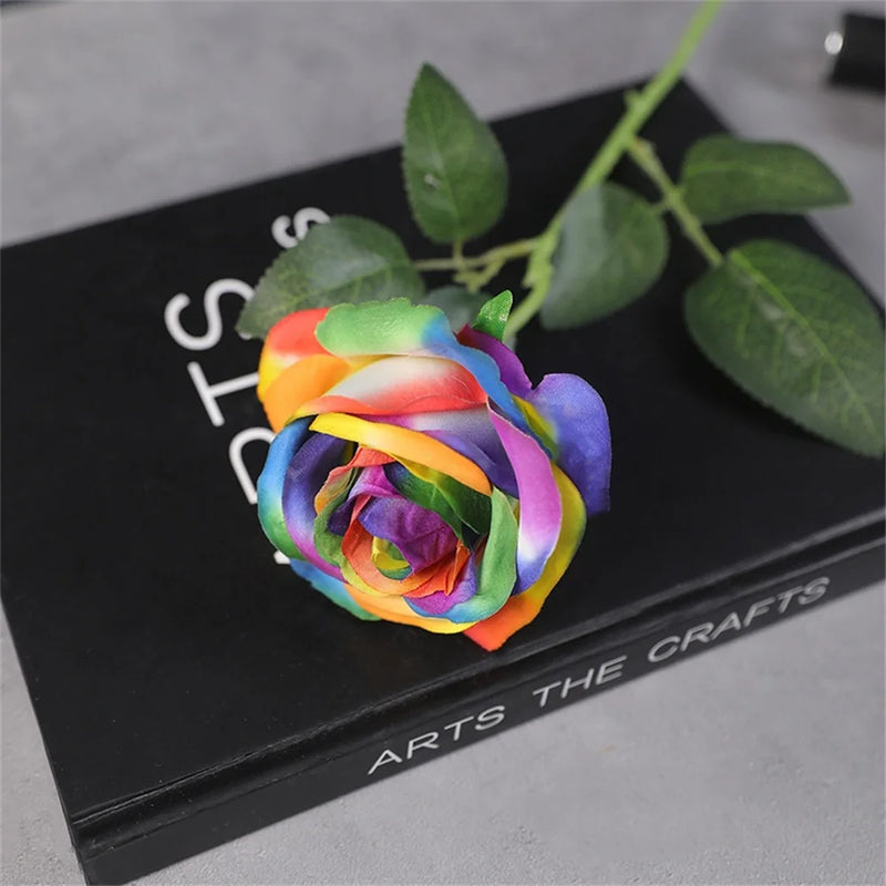 fleurs de roses artificielles en soie pour décorations romantiques