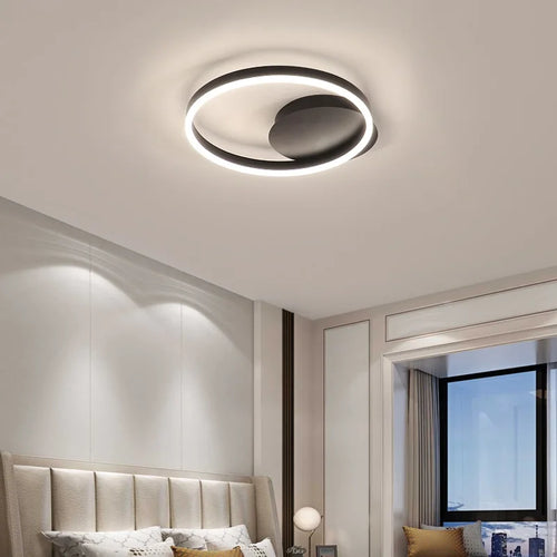 plafonnier moderne nordique éclairage haut de gamme design épuré - vue 5 sur 10