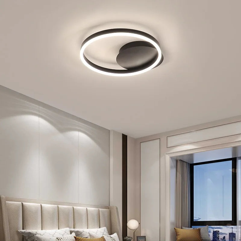 plafonnier moderne nordique éclairage haut de gamme design épuré - vue 5 sur 10