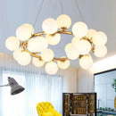 Creative nordic frosted glass pendant light, minimalist design