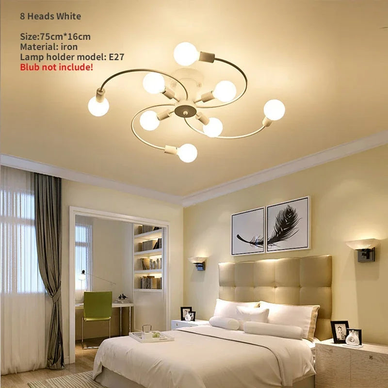 Minimalist Nordic ceiling light ideal for living room, restaurant or children's room - vue 14 sur 16