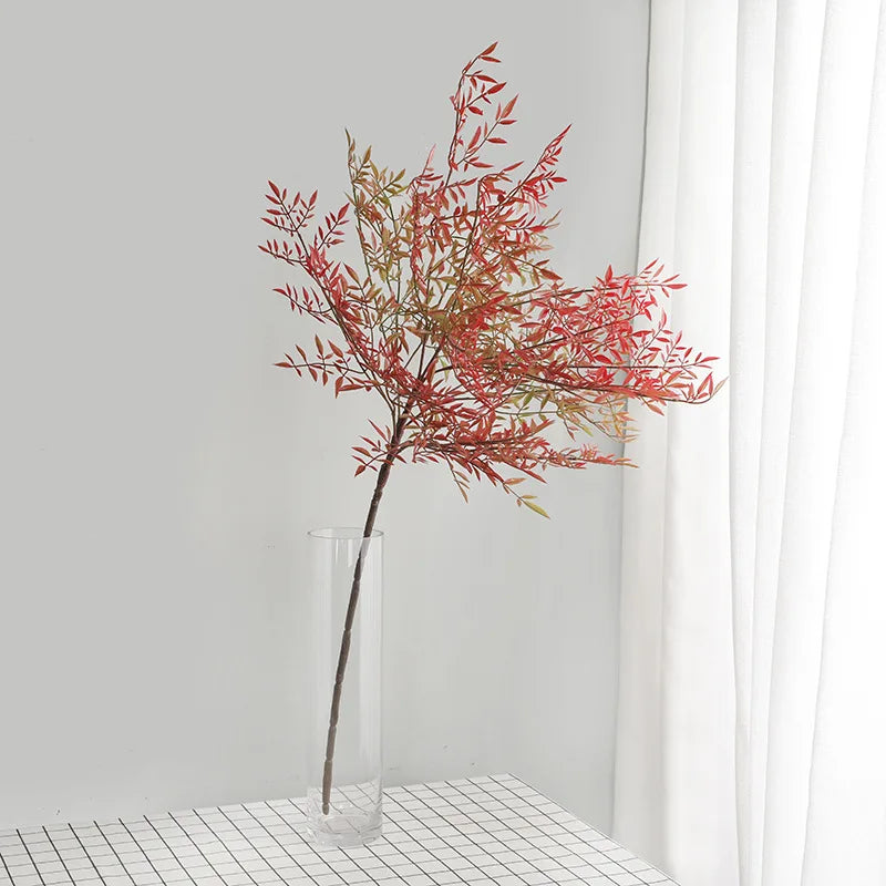 grandes branches artificielles de nandina palmier tropical pour décoration intérieure - vue 6 sur 6