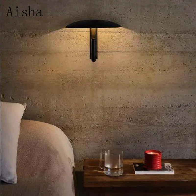 applique murale champignon parapluie lampe de lecture rotative - vue 4 sur 8