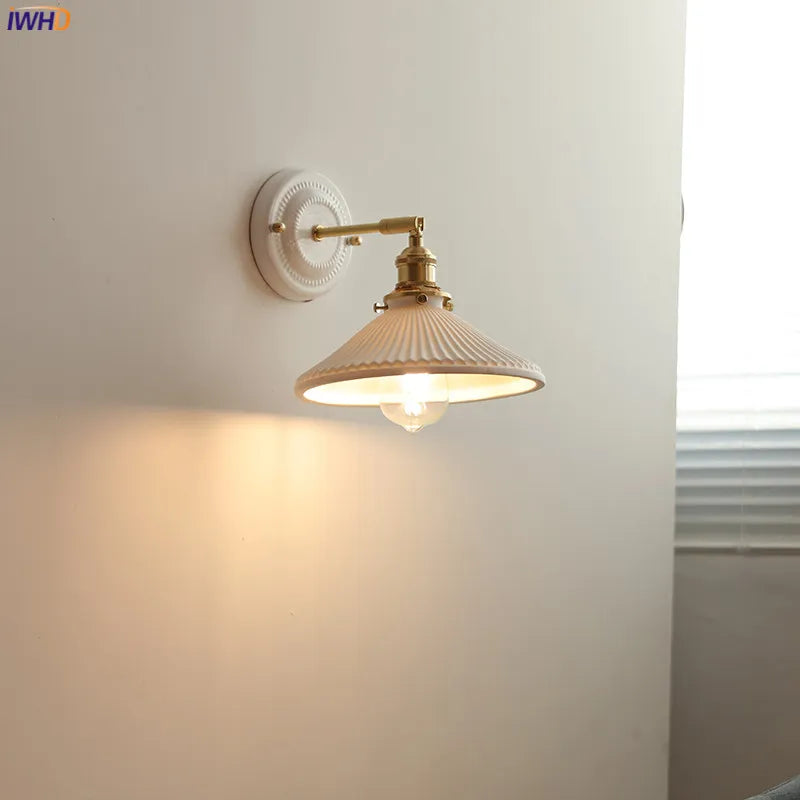 applique murale led iwhd nordique japonaise - vue 2 sur 23