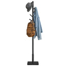 VASAGLE Coat Rack, Solid Wood Coat Stand, Free Standing Hall Coat Tree with 8 Hooks for Coats, Hats, Bags, Purses, for Entryway