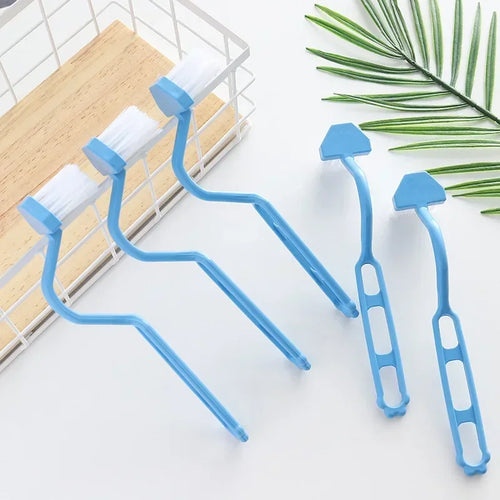 lot de 2 brosses de nettoyage incurvées pour salle de bain - vue 2 sur 7