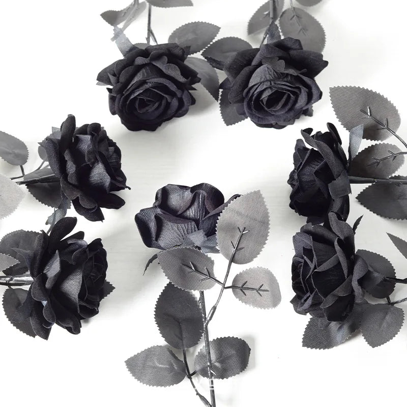 roses artificielles gothiques pour décorations dHalloween mariage fête - vue 5 sur 7