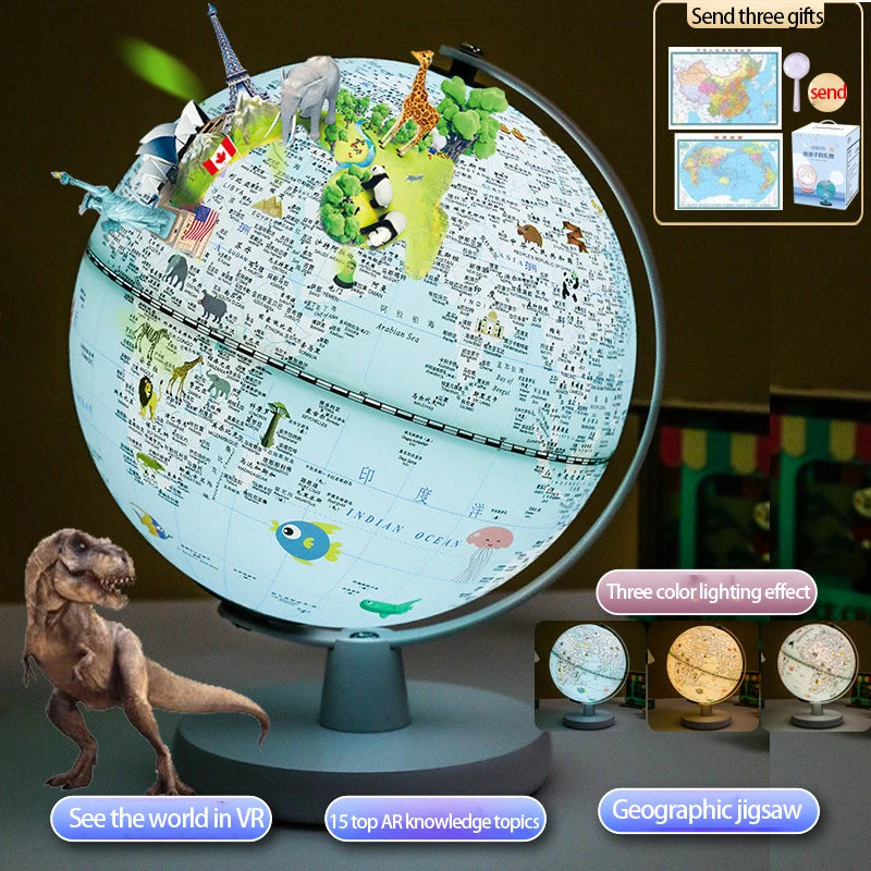 lampe de bureau intelligente avec globe cadeau créatif pour enfants - vue 9 sur 14