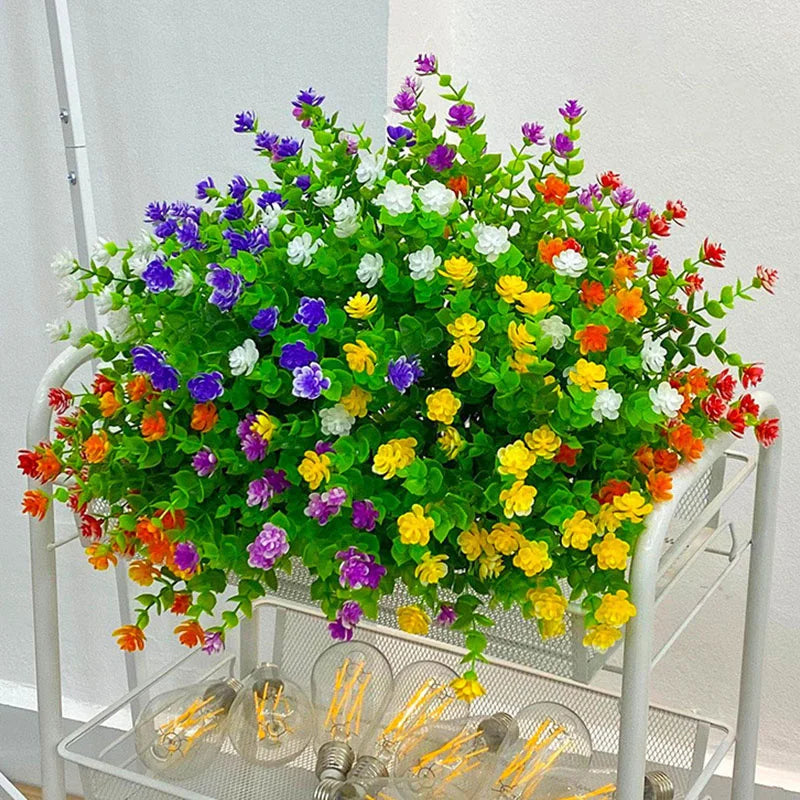 fleurs artificielles résistantes aux uv pour extérieur et jardin - vue 3 sur 12