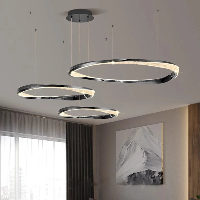 lustre nordique décoratif lampes suspendues éclairage intérieur - vue 4 sur 9