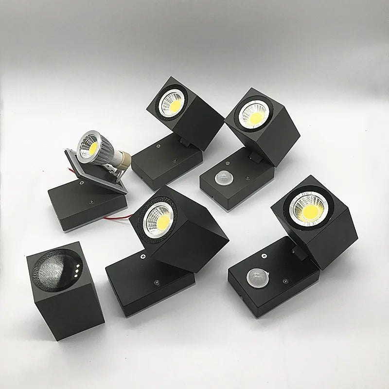 applique murale led extérieure étanche pliante pour cour jardin - vue 4 sur 15