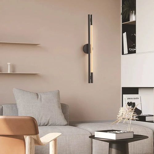 applique murale led minimaliste en fibre tissée en silicone souple