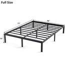 Metal Bed Frame – Heavy Duty Mattress Foundation with Anti-slip Steel Slat Support, Durable Platform Base with Underbed Storage