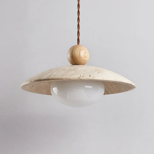 suspension à led en pierre style nordique pour décoration intérieure - vue 7 sur 8