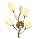 Nordic living room vertical floor lamp, simple bedroom bedside lamp, creative personalized magnolia decoration floor lamp