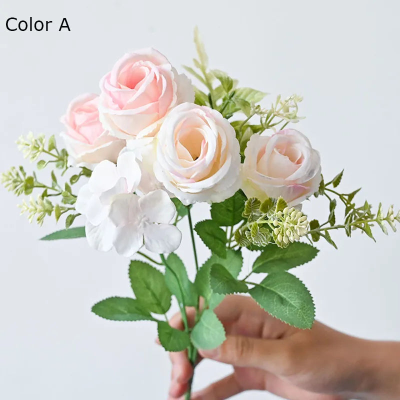 bouquet de pivoines artificielles rétro pour décoration de mariage - vue 8 sur 10