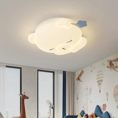 plafonnier ours mignon lampe pour chambre d'enfant moderne et romantique - vue 5 sur 9