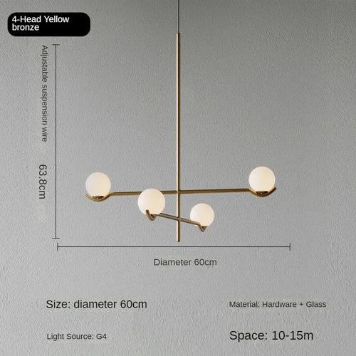 Minimalist postmodern pendant light for elegant interior décor - vue 9 sur 12