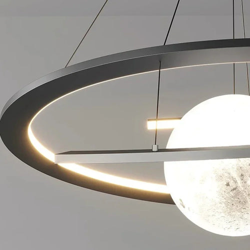 Modern nordic minimalist luxury circular ceiling light - vue 7 sur 7