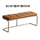 Nordic Stainless Steel Bench Cloakroom Vintage Bed End Stool Iron Wrought Door Shoe Change, Dining Room Benches