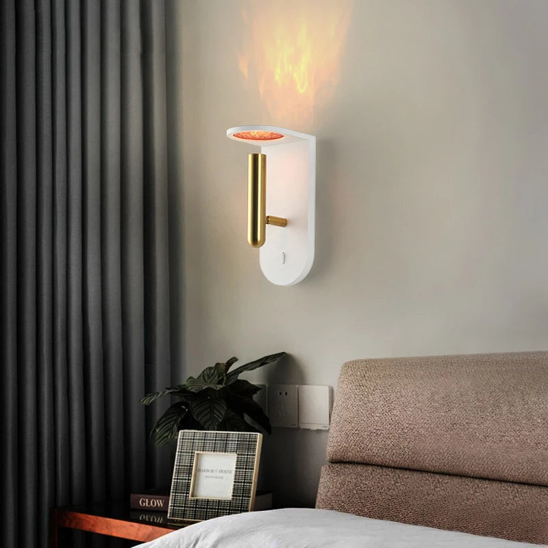 Modern minimalist luxury LED flame chandelier home decor - vue 5 sur 9