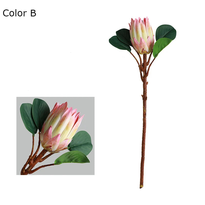 fleurs artificielles bouquets de mariage en soie décoration tropicale - vue 12 sur 12