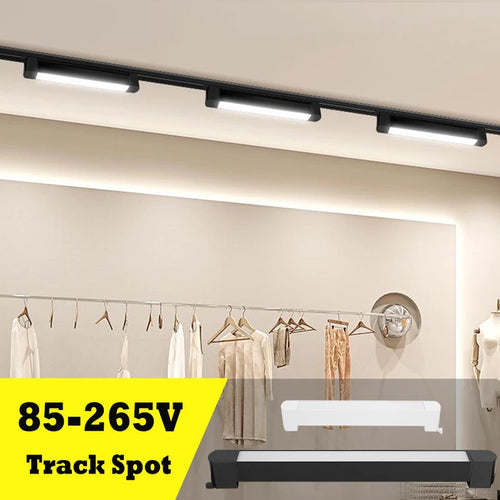 système d'éclairage sur rail magnétique à led pour décoration intérieure