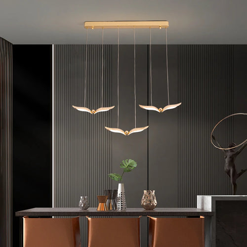modern hanging chandelier for creative and minimalist atmosphere - vue 4 sur 9