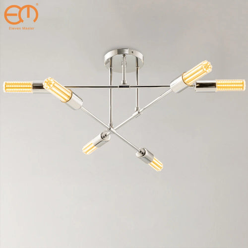 lustre moderne spoutnik semi encastré galvanoplastie style nordique